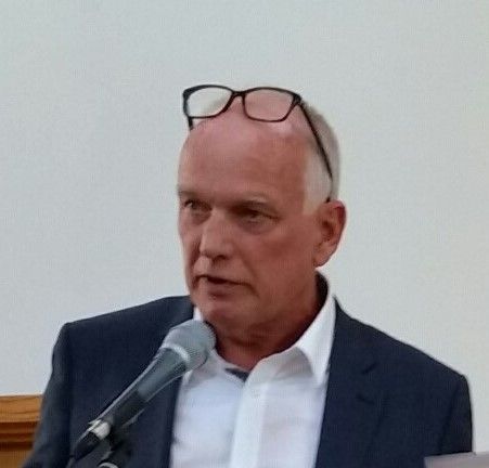 Kjell Eriksson tackar för stipendiet i Uppsala 2017. 
